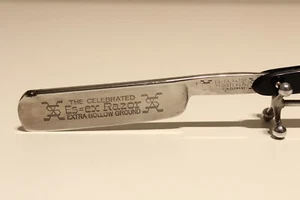 ANTIQUE ART DECO GERMANY STRAIGHT RAZOR THE CELEBRATED "ES=EX RAZOR" - Picture 1 of 9