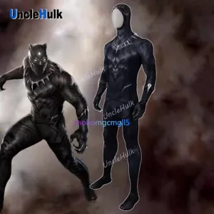 Black Panther T'Challa Kampfanzug Kostüm Overall Cos Rollenspiel Komplettset keine Maske - Bild 1 von 19