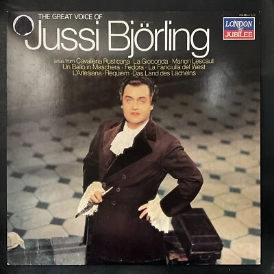 The Great Voice Of Jussi Bjorling, Arias Compilation, Vinyl LP, VG+ - Image 1 of 4