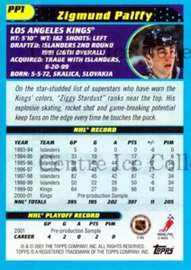 2001-02 Topps Promos #1 Zigmund Palffy - Picture 1 of 1