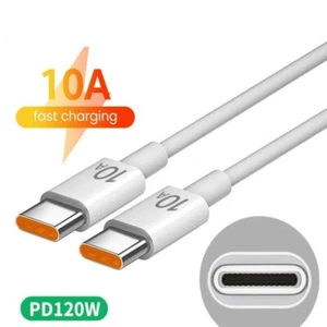 120W 10A Dual Type C Fast Charging Cable Quick Charge USB C Cable Data Cord AUS - Picture 1 of 8