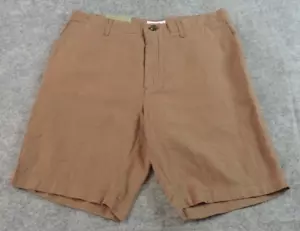 Goodfellow Herren 32 x 9 Everywhere vorne flach Leinen Baumwolle Chino Shorts neu mit Etikett - Bild 1 von 13