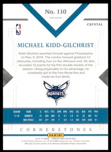 2018-19 Panini Cornerstones Crystal #110 Michael Kidd-Gilchrist /79
