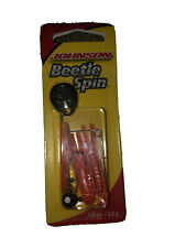 Johnson Beetle Spin 1/8oz White/Black Head Bait NIP