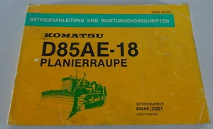 Mode D 'em Ploi Komatsu Bulldozer D 85 AE-18 Support 11/1978 - Picture 1 of 2