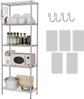 5-Shelving Unit, Adjustable Wire Shelving, Metal Wire Shelf with Shelf Liners an