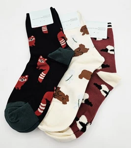 BRAND NEW Pack Of 3 Hansel From Basel Mountain Dwellers Sock - PANDAS & BUNNIES - Picture 1 of 10