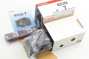 [Fast unbenutzt im Karton] Canon EOS-7 EOS7 analoge Kleinbildkamera schwarzes Gehäuse aus Japan - Bild 1 von 13