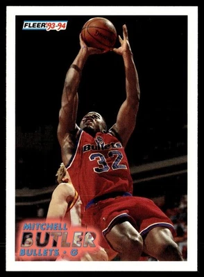 1993-94 Fleer Mitchell Butler Rookie Washington Bullets #392 - Image 1 of 2