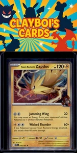 Team Rocket's Zapdos SV10: Destined Rivals Pokemon 070/182 Holo Rare NM+ - Picture 1 of 2