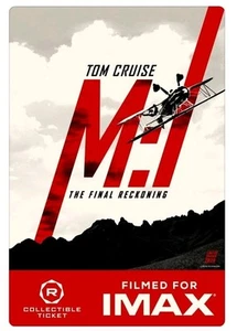 Mission Impossible Dead Reckoning (2025) Regal IMAX Collectible Ticket 1x - NEW! - Picture 1 of 1