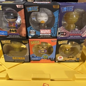 Funko Dorbz Vinyl Figure Lot Gold Batman Strange Exclusive Batgirl Duck Killer - Picture 1 of 3