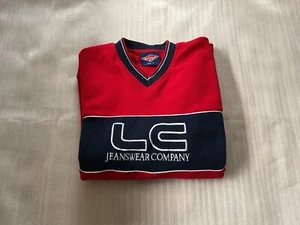 Lee Cooper Jeanswear Company Red Unisex Fleece Sweatshirt In Size S - Picture 1 of 8