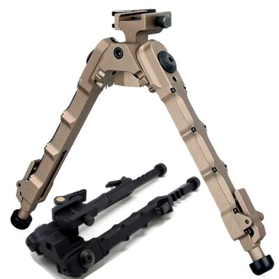 V9 Rifle Bipod 7.25- 9" Shooting Swivel Adjustable QD Rail Mount Hunting - Image 1 of 4