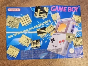 Vintage Retro Original Nintendo Gameboy Poster RARE! - Picture 1 of 4