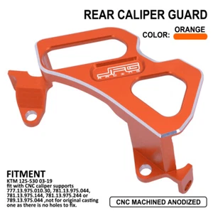 For XCW XCF XC SXF SX MXC 125-530 CNC Rear Brake Caliper Guard Protector Orange - Picture 1 of 8