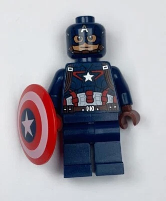LEGO Marvel Minifigura Capitán América del set 76032 The Quinjet City Chase Foto 1 de 3