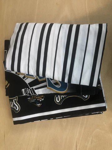 Vintage Jacksonville Jaguars Twin Sheet Set- Dan River Bedding Pillow Cases Cover