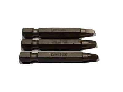 DEWALT DW2212  2" Square #2 Power Bit (3 Count) - New open box - Image 1 of 3