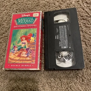 Disney's the Little Mermaid Ariel's Undersea Adventures Double Bubble Used VHS - Picture 1 of 2