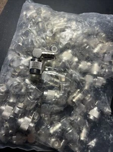TNC Male to TNC Female RIGHT Angle Adapter; (BULK- 70 Adapters) - Picture 1 of 3