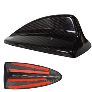 1PCS Shark Fin Roof Antenna Cover Real Carbon Fiber Black Fits 08-14 E71 X6 X6M - Foto 1 di 1