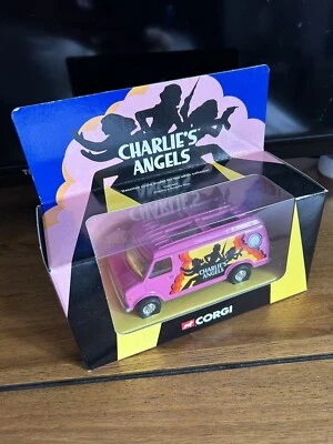 CORGI CC87501 CHARLIES ANGELS TV SERIES DIECAST MODEL PINK VAN GMC TRUCK TV  - Image 1 of 3