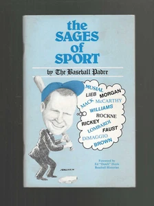 The Baseball Padre Fr JC Romanowski Camden NJ Diocese old 1986 pb Sages Of Sport - Imagen 1 de 4