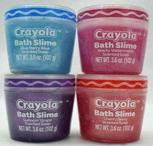 Crayola Glitter Bath Slime - One Each Of Blueberry, Grape, Cherry & Watermelon - Picture 1 of 3
