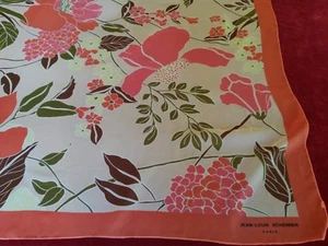 N29 Foulard carré SCHERRER 89X93cm mousseline Square scarf Panuelo cuadrado - Imagen 1 de 9