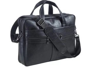 Seyfocnia Hombre Maletín de Viaje de Negocios Cuero Bolsas de Mensajero Bolso para Laptop 17. - Imagen 1 de 9