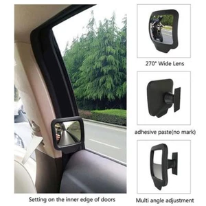 Wide Angle Car Rear Magnet Mirror Car Auxiliary Rearview Q2G0 Mirror F7T3 - Picture 1 of 13