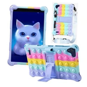 Tablet Case for Lenovo/Huawei/Samsung Galaxy Universal 8 Colorful Light Blue - Picture 1 of 8