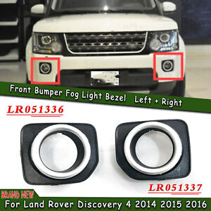 L+R Front Fog Lamp Cover For Land Rover Discovery 4 LR4 2016 LR051337/LR051336