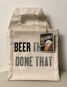 Canvas Beer There Done That 6er Pack Bier Tragetasche - Neu mit Etikett - Bild 1 von 2
