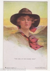 Philip Boileau, The Girl Of The Golden West Glamour Art Postcard, B533 - Picture 1 of 2