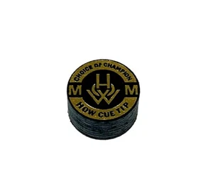 (1) HOW (BLACK) Pool Cue Tip - Choice Of Champion - (M = Medium) - ONE TIP - Picture 1 of 3