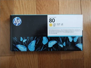2023 GENUINE HP #80 YELLOW PRINTHEAD / CLEANER DESIGNJET 1000 1050 C4823A SEALED - Afbeelding 1 van 1