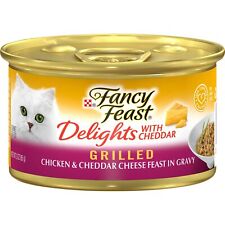 Purina Fancy Feast Grilled Feast in Gravy Canned Wet Cat Food Chicken & Cheddar