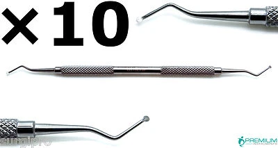 PREMIUM INSTRUMENTS 10× Dental Excavator 129/130, Restorative Spoon 1.8mm Instruments
