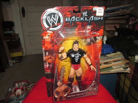 Randy Orton WWE WWF Wrestling Toy Jakks 2004 Action Figure Sports Backlash,NEW Cover