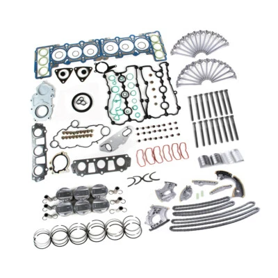 Valves Piston Timing Chain Engine Rebuilding Kit For VW Touareg AUDI A4 S4 Q5 Q7 - Изображение 1 из 4