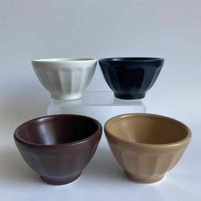 Juego de 4 mini cuencos de postre multicolores Anthropologie Matte Latte Portugal Foto 1 de 4