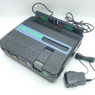 Sharp Twin Famicom Negro AN505BK Cinturón Nuevo Foto 1 de 4