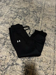 NWT Girls Under Armour Loose Fit Fleece Joggers Size S - Picture 1 of 2
