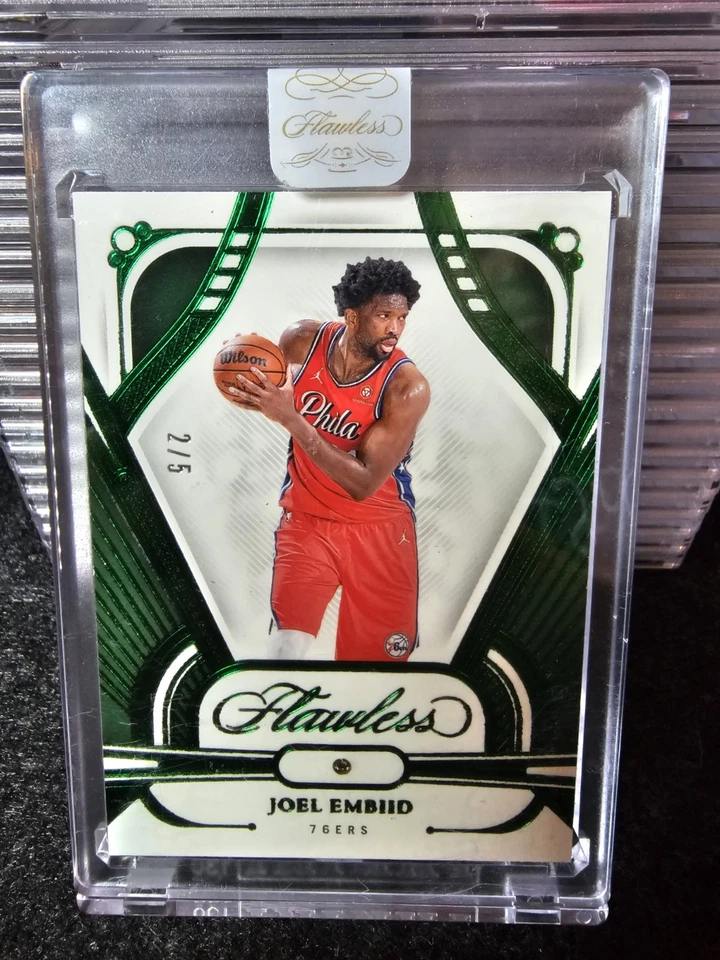 Joel Embiid 2023 impecable diamante esmeralda verde #79 2/5 Foto 1 de 2
