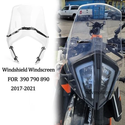 For 390 890 790 Adventure Rally Tall Windshield Windscreen Deflector 2017-2021 - Imagen 1 de 4