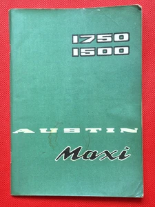 1975-76 AUSTIN MAXI 1500 1750 Owners Handbook Manual - Good Clean Condition - Picture 1 of 7