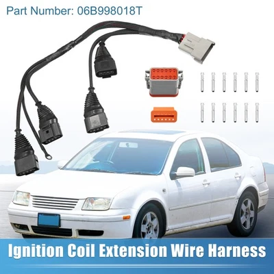 Arnés de cableado de bobina de encendido para Audi A4 TT 1997-06 para VW Golf GTI B5 Jetta MK4 Foto 1 de 4