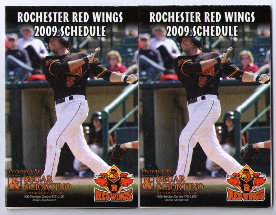 Rochester Red Wings 2009 bolsillo horarios calendarios dos Foto 1 de 1